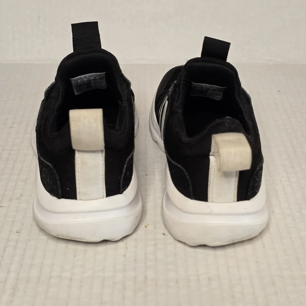 adidas ActiveRide 2.0 Running Shoes Kids Size 12K Black White Slip-On Sneakers - Picture 4 of 10